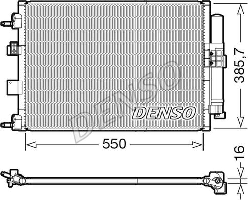 Denso DCN10046 - Kondensators, Gaisa kond. sistēma ps1.lv