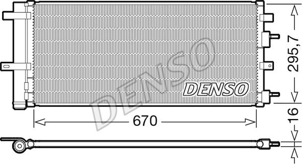 Denso DCN10053 - Kondensators, Gaisa kond. sistēma ps1.lv