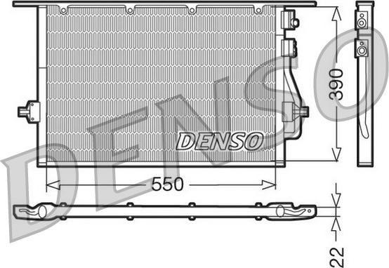 Denso DCN10014 - Kondensators, Gaisa kond. sistēma ps1.lv