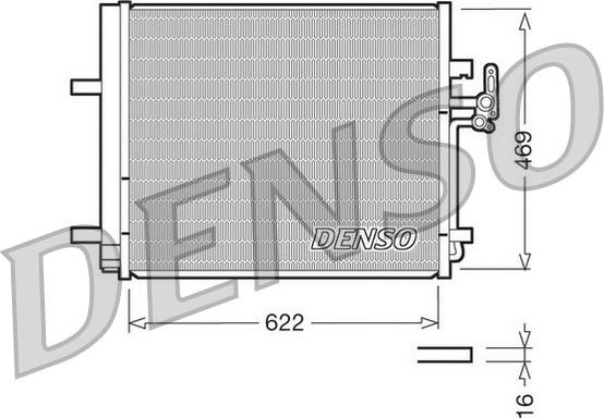 Denso DCN10016 - Kondensators, Gaisa kond. sistēma ps1.lv