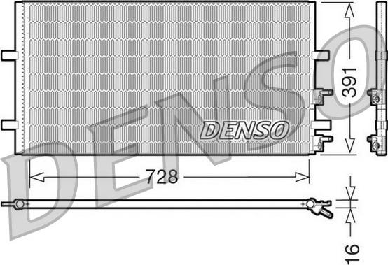 Denso DCN10017 - Kondensators, Gaisa kond. sistēma ps1.lv