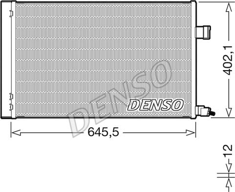 Denso DCN11009 - Kondensators, Gaisa kond. sistēma ps1.lv