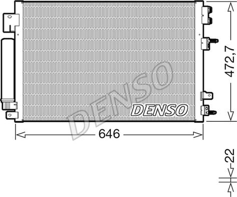 Denso DCN13021 - Kondensators, Gaisa kond. sistēma ps1.lv