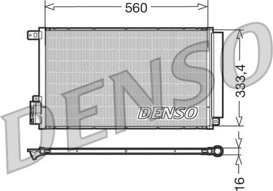 Denso DCN13109 - Kondensators, Gaisa kond. sistēma ps1.lv