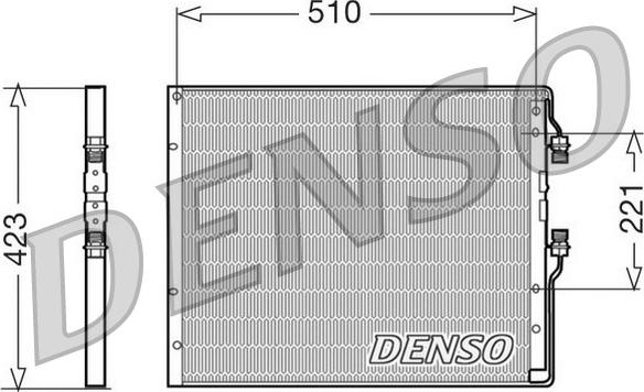 Denso DCN12100 - Kondensators, Gaisa kond. sistēma ps1.lv