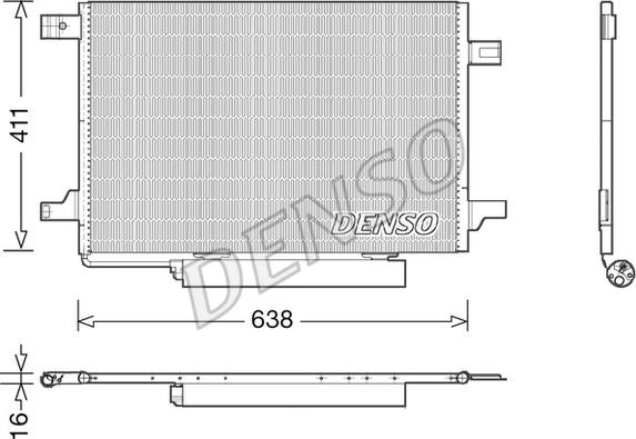 Denso DCN17004 - Kondensators, Gaisa kond. sistēma ps1.lv