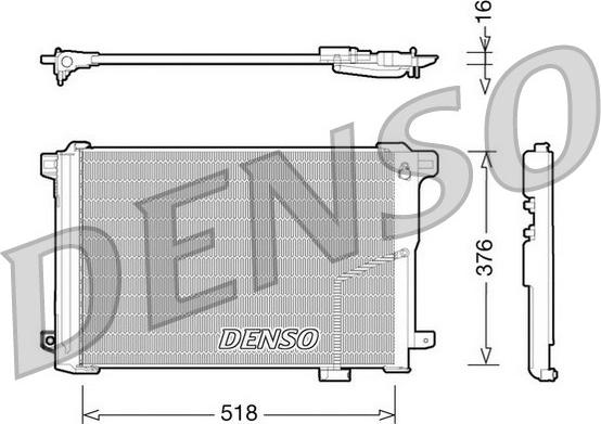 Denso DCN17005 - Kondensators, Gaisa kond. sistēma ps1.lv