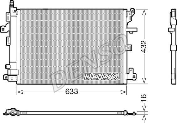 Denso DCN33012 - Kondensators, Gaisa kond. sistēma ps1.lv