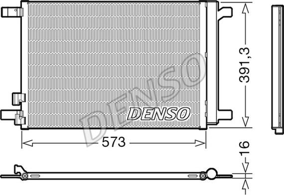 Denso DCN32066 - Kondensators, Gaisa kond. sistēma ps1.lv