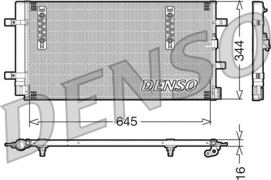 Denso DCN32060 - Kondensators, Gaisa kond. sistēma ps1.lv