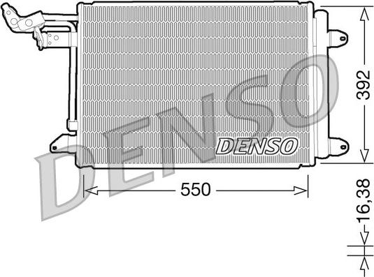 Denso DCN32002 - Kondensators, Gaisa kond. sistēma ps1.lv