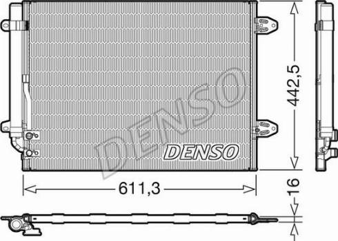 Denso DCN32013 - Kondensators, Gaisa kond. sistēma ps1.lv