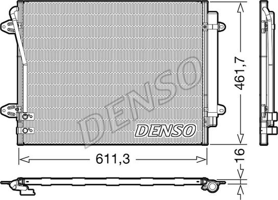 Denso DCN32012 - Kondensators, Gaisa kond. sistēma ps1.lv