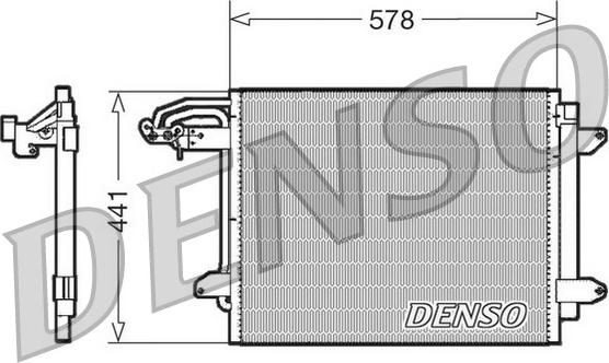 Denso DCN32030 - Kondensators, Gaisa kond. sistēma ps1.lv