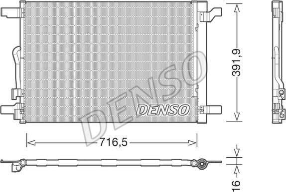 Denso DCN32024 - Kondensators, Gaisa kond. sistēma ps1.lv