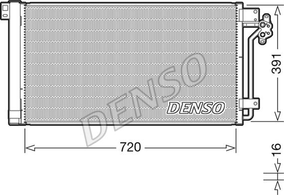 Denso DCN32020 - Kondensators, Gaisa kond. sistēma ps1.lv