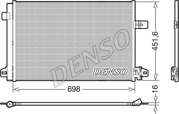 Denso DCN32028 - Kondensators, Gaisa kond. sistēma ps1.lv