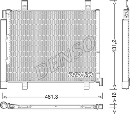 Denso DCN32023 - Kondensators, Gaisa kond. sistēma ps1.lv