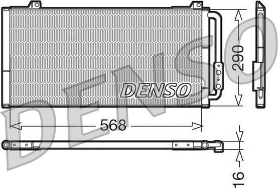 Denso DCN24001 - Kondensators, Gaisa kond. sistēma ps1.lv