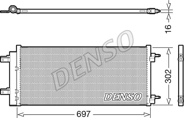 Denso DCN20044 - Kondensators, Gaisa kond. sistēma ps1.lv