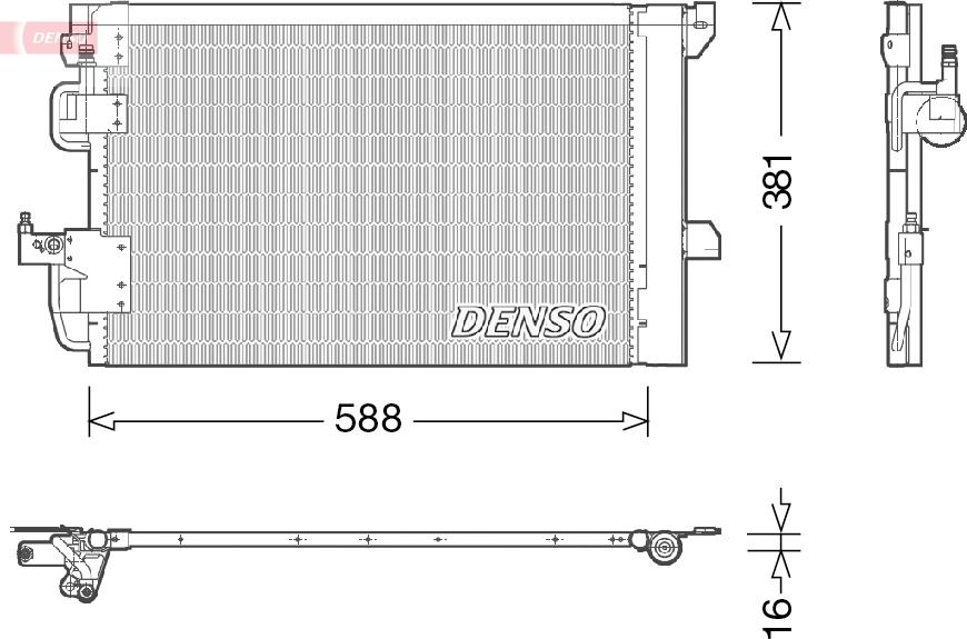 Denso DCN20007 - Kondensators, Gaisa kond. sistēma ps1.lv