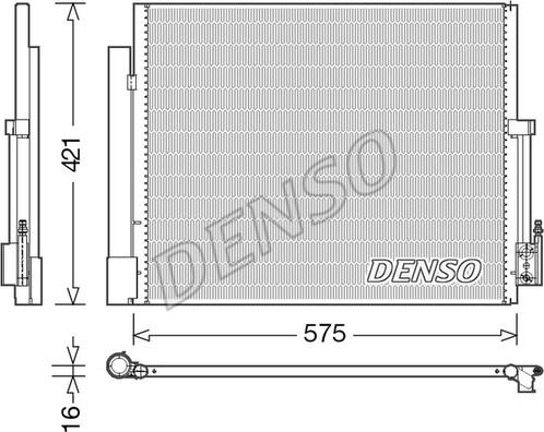 Denso DCN20036 - Kondensators, Gaisa kond. sistēma ps1.lv