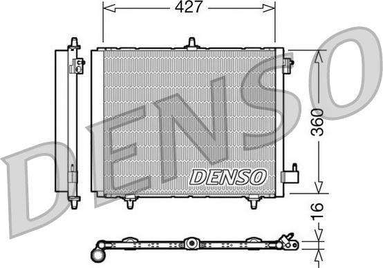 Denso DCN21009 - Kondensators, Gaisa kond. sistēma ps1.lv