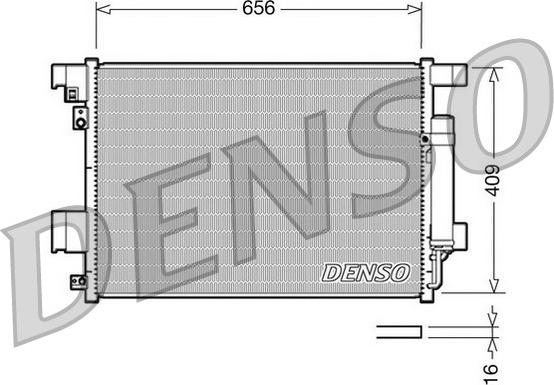 Denso DCN21001 - Kondensators, Gaisa kond. sistēma ps1.lv