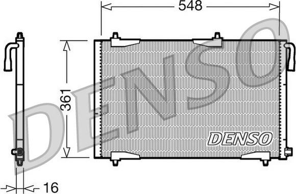 Denso DCN21002 - Kondensators, Gaisa kond. sistēma ps1.lv