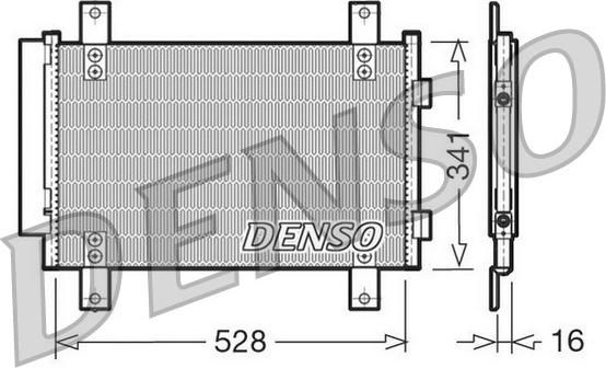 Denso DCN21007 - Kondensators, Gaisa kond. sistēma ps1.lv