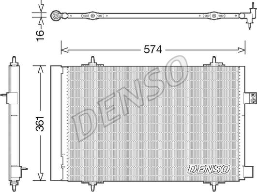 Denso DCN21019 - Kondensators, Gaisa kond. sistēma ps1.lv