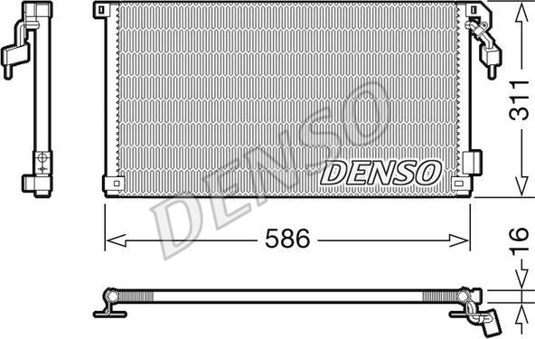 Denso DCN21012 - Kondensators, Gaisa kond. sistēma ps1.lv