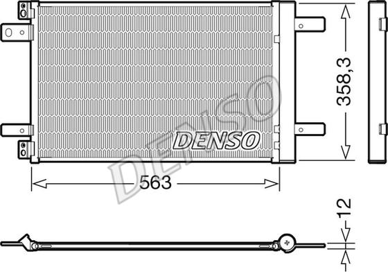 Denso DCN21032 - Kondensators, Gaisa kond. sistēma ps1.lv