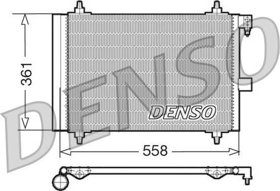 Denso DCN21025 - Kondensators, Gaisa kond. sistēma ps1.lv