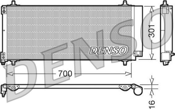 Denso DCN21027 - Kondensators, Gaisa kond. sistēma ps1.lv