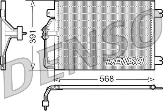 Denso DCN23010 - Kondensators, Gaisa kond. sistēma ps1.lv