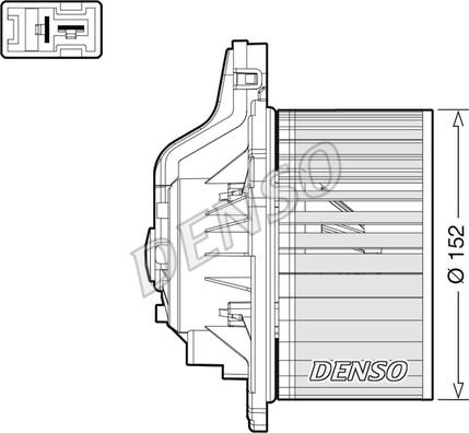 Denso DEA41015 - Salona ventilators ps1.lv