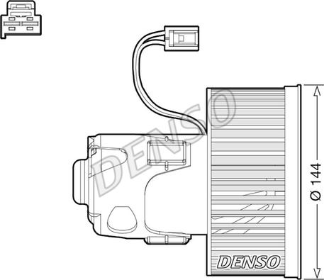 Denso DEA05008 - Salona ventilators ps1.lv