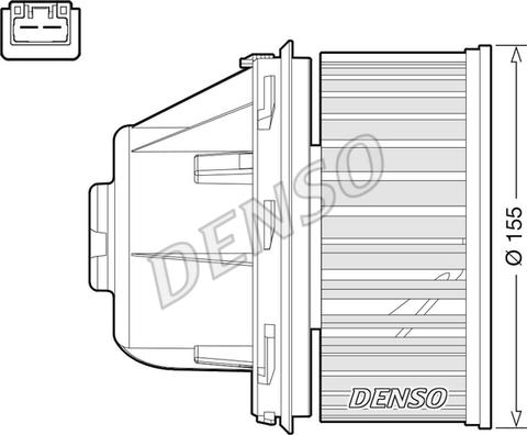 Denso DEA10053 - Salona ventilators ps1.lv