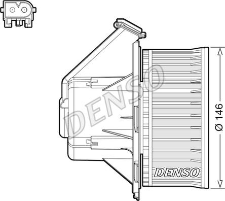 Denso DEA17032 - Salona ventilators ps1.lv