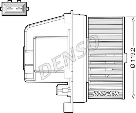 Denso DEA33003 - Salona ventilators ps1.lv