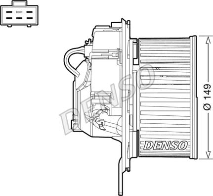 Denso DEA32005 - Salona ventilators ps1.lv