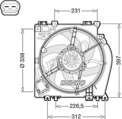 Denso DER46002 - Ventilators, Motora dzesēšanas sistēma ps1.lv