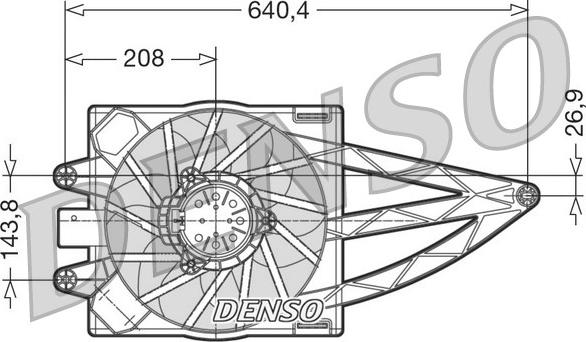 Denso DER09018 - Ventilators, Motora dzesēšanas sistēma ps1.lv