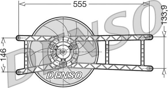 Denso DER09017 - Ventilators, Motora dzesēšanas sistēma ps1.lv