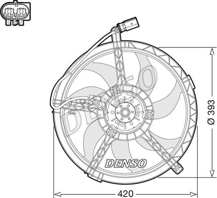 Denso DER05010 - Ventilators, Motora dzesēšanas sistēma ps1.lv