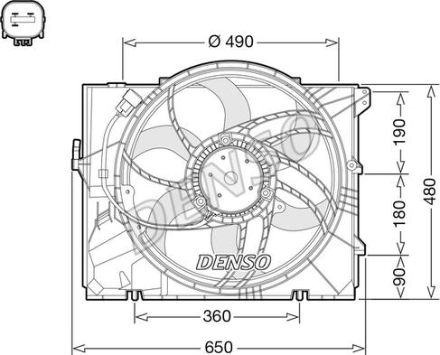 Denso DER05011 - Ventilators, Motora dzesēšanas sistēma ps1.lv