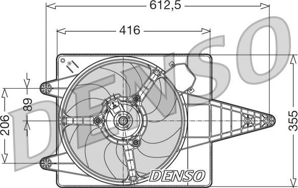 Denso DER01004 - Ventilators, Motora dzesēšanas sistēma ps1.lv