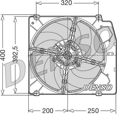 Denso DER01005 - Ventilators, Motora dzesēšanas sistēma ps1.lv