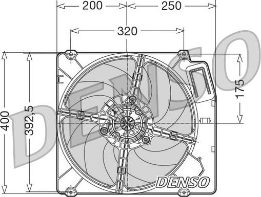 Denso DER01003 - Ventilators, Motora dzesēšanas sistēma ps1.lv